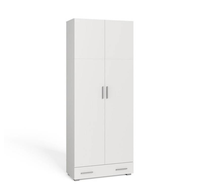 Vicco Aktenschrank Ingo, Weiß, 80 x 204 cm mit Schublade von Vicco