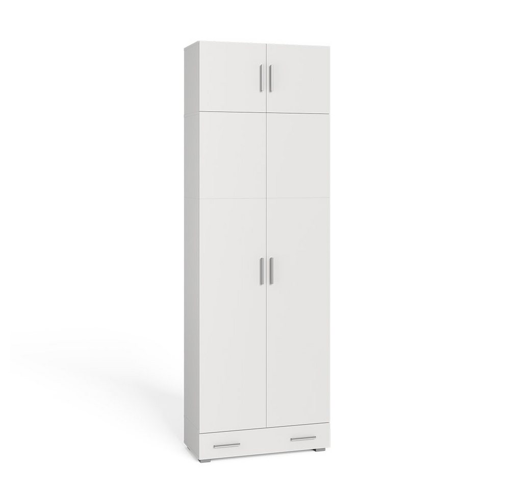 Vicco Aktenschrank Ingo, Weiß, 80 x 240 cm mit Schrankaufsatz und Schublade Vicco Aktenschrank Ingo, Weiß, 80 x 240 cm mit Schrankaufsatz und Schublade von Vicco