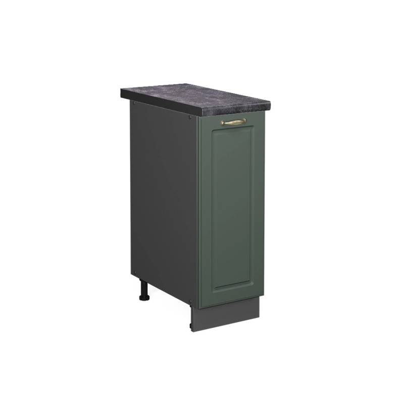 Vicco Apothekerschrank Fame-Line Grün-Gold Landhaus/Anthrazit 30 cm AP Anthrazit von Vicco