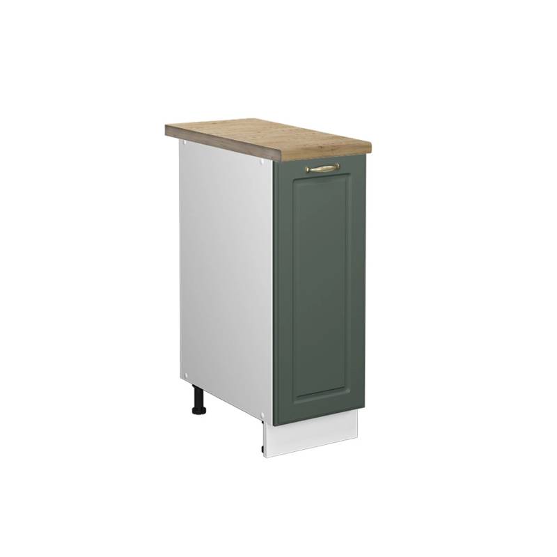Vicco Apothekerschrank Fame-Line Grün-Gold Landhaus/Weiß 30 cm AP Eiche von Vicco