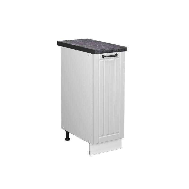 Vicco Apothekerschrank Fame-Line Weiß Landhaus/Weiß 30 cm AP Anthrazit Vicco Apothekerschrank Fame-Line Weiß Landhaus/Weiß 30 cm AP Anthrazit von Vicco