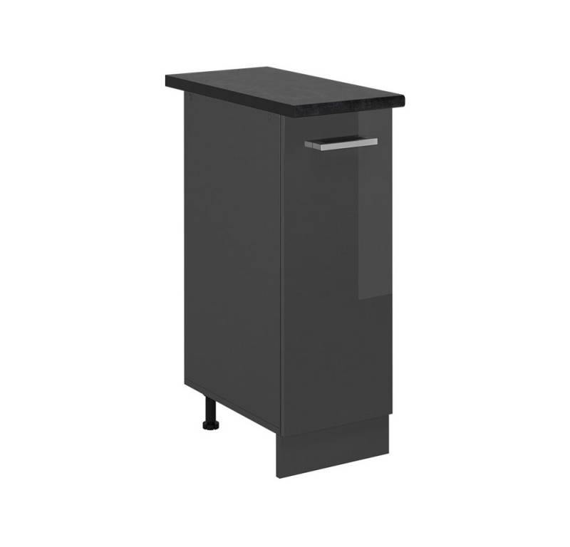 Vicco Apothekerschrank R-Line, Anthrazit Hochglanz/Anthrazit, 30 cm, AP Anthrazit von Vicco