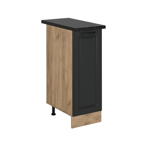 Vicco Apothekerschrank R-Line, Medizinschrank für die Küche, Anthrazit Landhaus, 30 cm, AP Anthrazit von Vicco