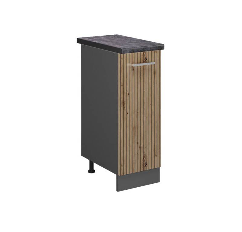 Vicco Apothekerschrank R-Line, Artisan-Eiche/Anthrazit, 30 cm, AP Anthrazit von Vicco