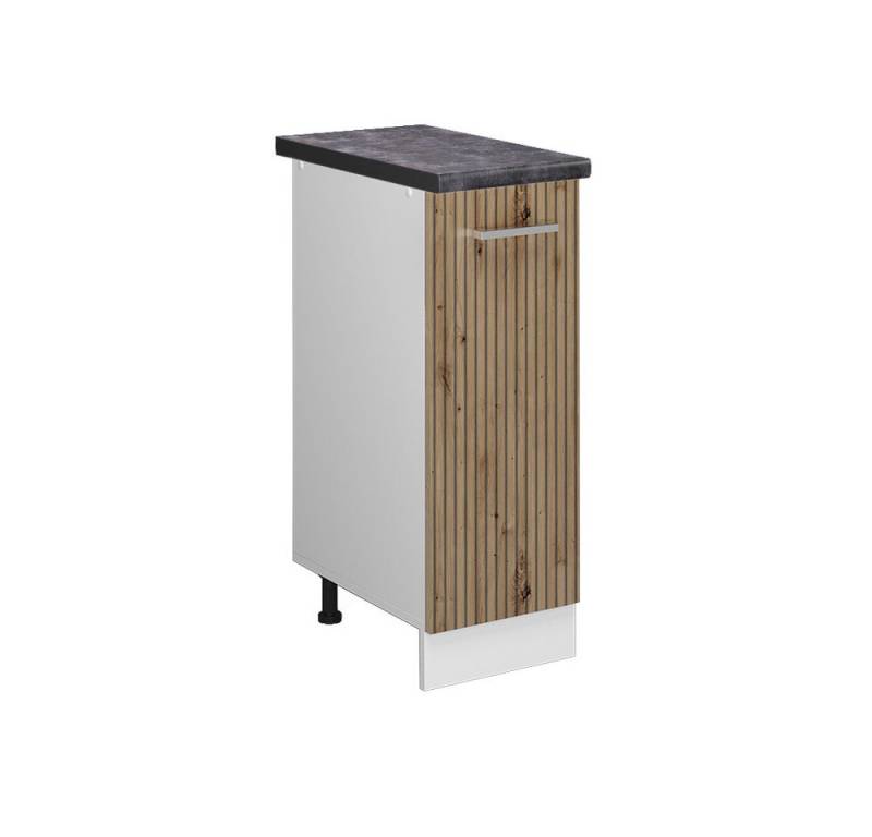 Vicco Apothekerschrank R-Line, Artisan-Eiche/Weiß, 30 cm, AP Anthrazit von Vicco