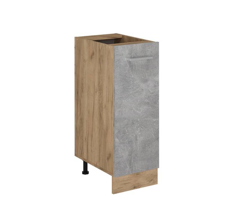 Vicco Apothekerschrank R-Line, Beton/Goldkraft Eiche, 30 cm ohne Arbeitsplatte von Vicco