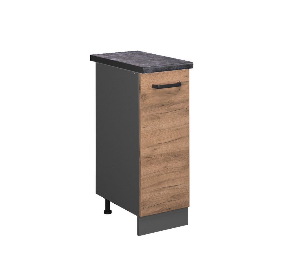 Vicco Apothekerschrank R-Line, Goldkraft Eiche/Anthrazit, 30 cm, AP Anthrazit von Vicco