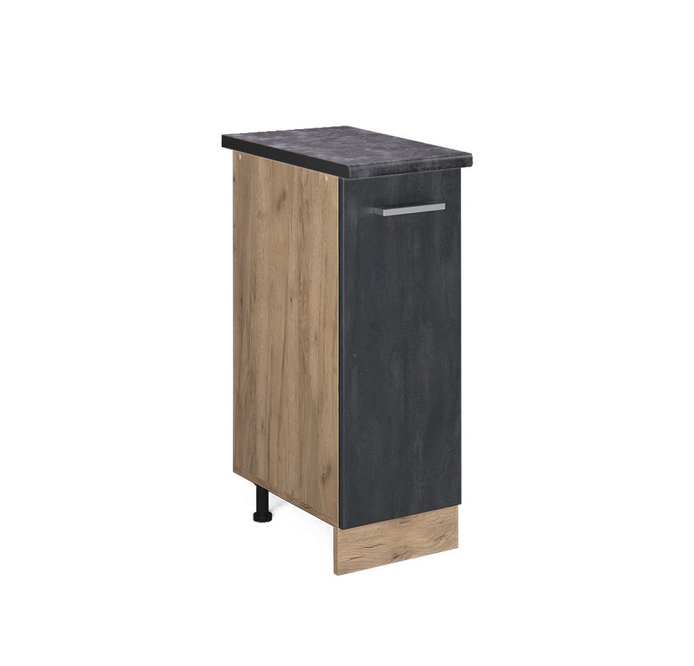 Vicco Apothekerschrank R-Line, Schwarz Beton/Goldkraft Eiche, 30 cm AP Anthrazit Vicco Apothekerschrank R-Line, Schwarz Beton/Goldkraft Eiche, 30 cm AP Anthrazit von Vicco