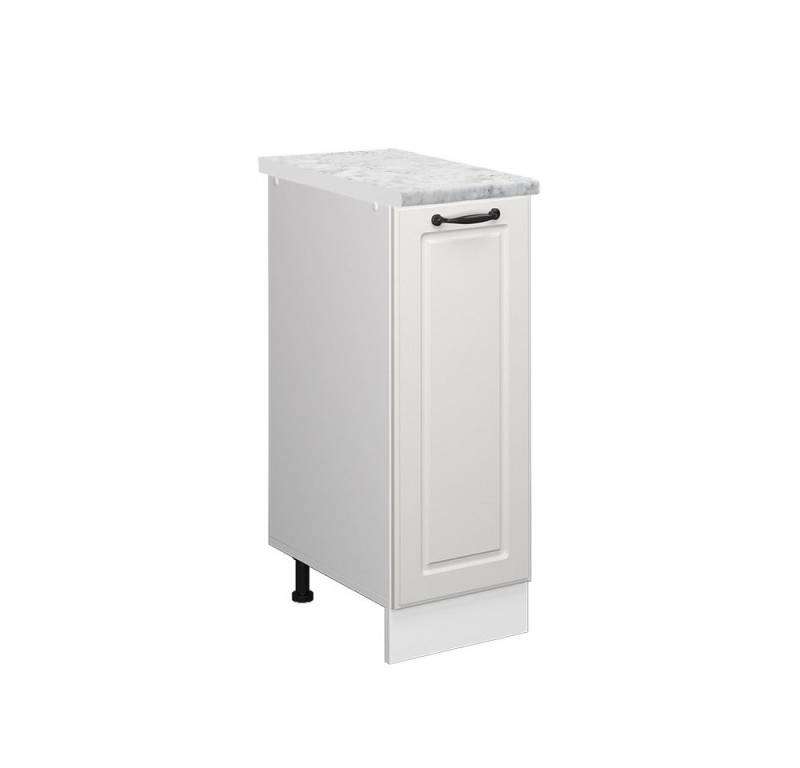 Vicco Apothekerschrank R-Line, Weiß Landhaus/Weiß, AP Marmor von Vicco