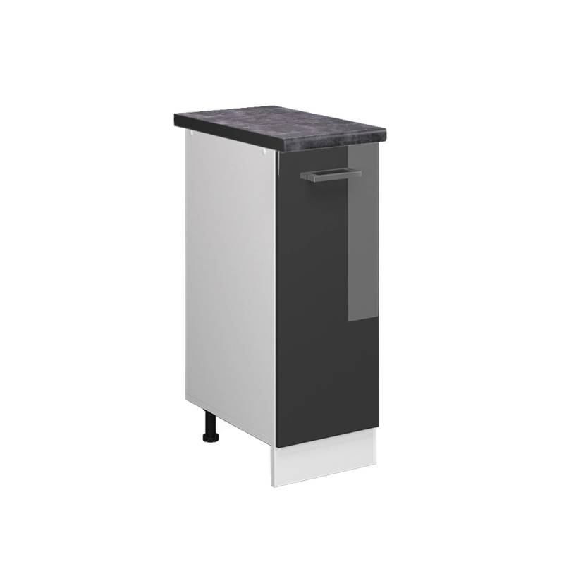 Vicco Apothekerschrank R-Line Anthrazit Hochglanz/Weiß 30 cm AP Anthrazit von Vicco