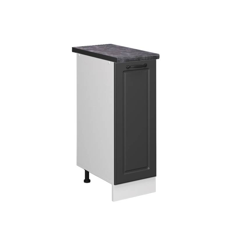 Vicco Apothekerschrank R-Line Anthrazit Landhaus/Weiß 30 cm AP Anthrazit von Vicco