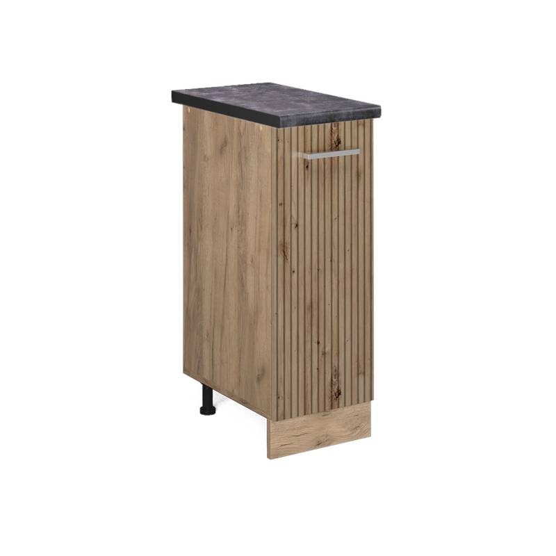 Vicco Apothekerschrank R-Line Artisan-Eiche/Goldkraft Eiche 30 cm AP Anthrazit von Vicco