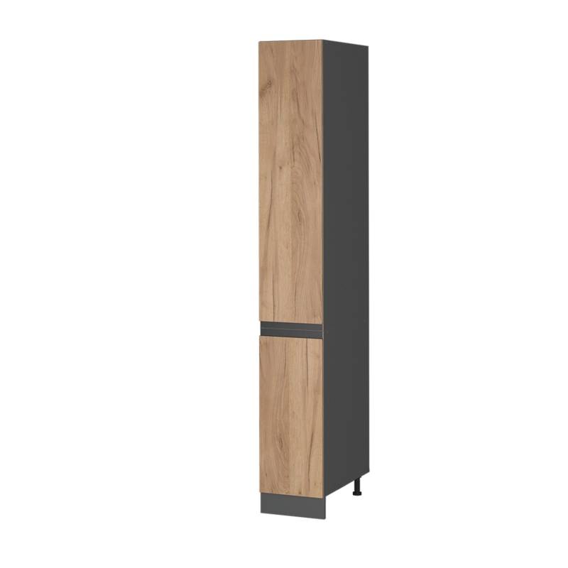 Vicco Apothekerschrank R-Line Goldkraft Eiche/Anthrazit 30 cm J-Shape von Vicco