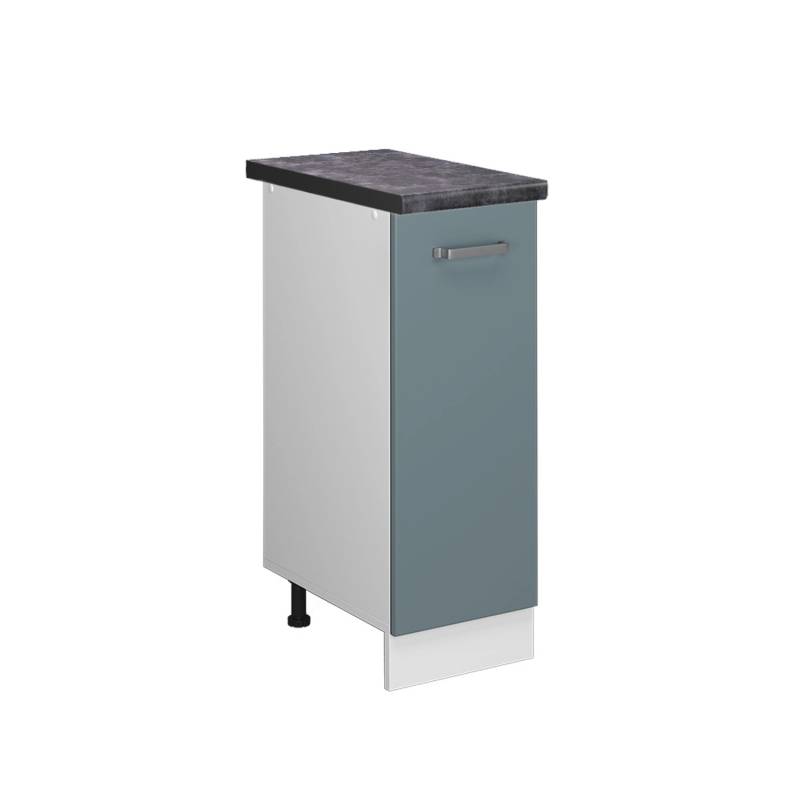 Vicco Apothekerschrank R-Line Medizinschrank für die Küche Blau-Grau/Weiß 30 cm AP Anthrazit von Vicco