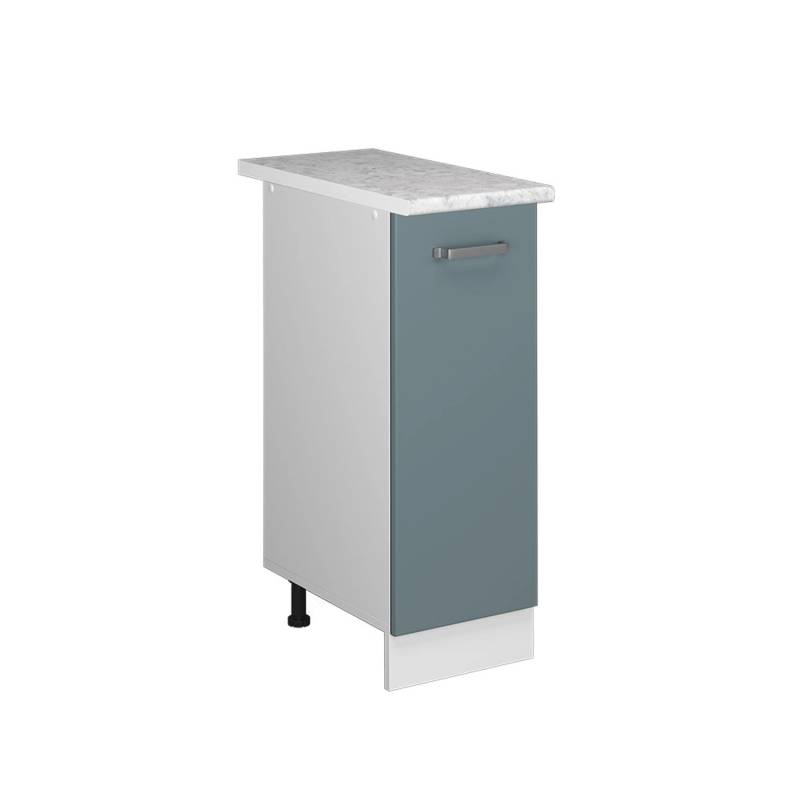 Vicco Apothekerschrank R-Line Medizinschrank für die Küche Blau-Grau/Weiß 30 cm AP Marmor von Vicco