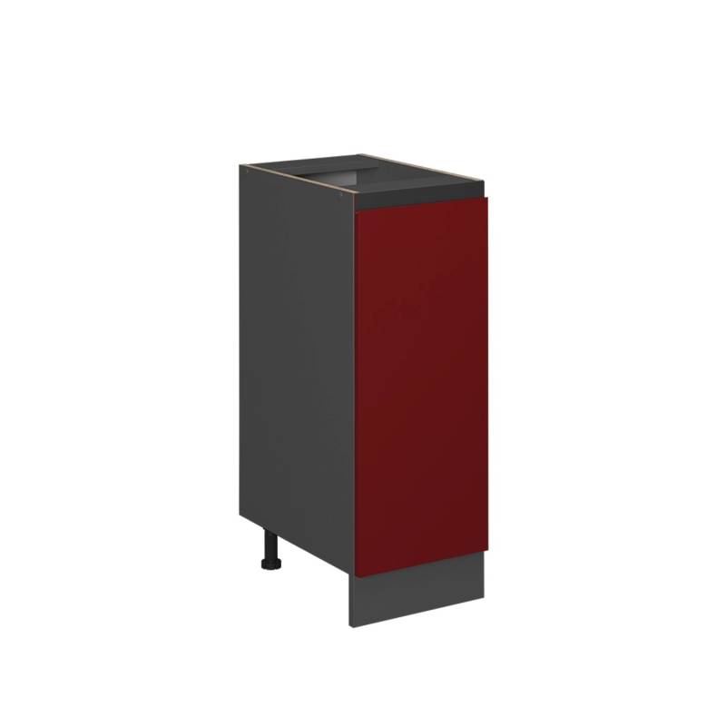 Vicco Apothekerschrank R-Line Rot/Anthrazit 30 cm J-Shape ohne Arbeitsplatte von Vicco
