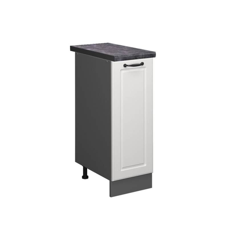 Vicco Apothekerschrank R-Line Weiß Landhaus/Anthrazit 30 cm AP Anthrazit von Vicco