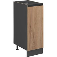 Apothekerschrank R-Line, Goldkraft Eiche, 30 cm J-Shape, ohne Arbeitsplatte Vicco von Vicco