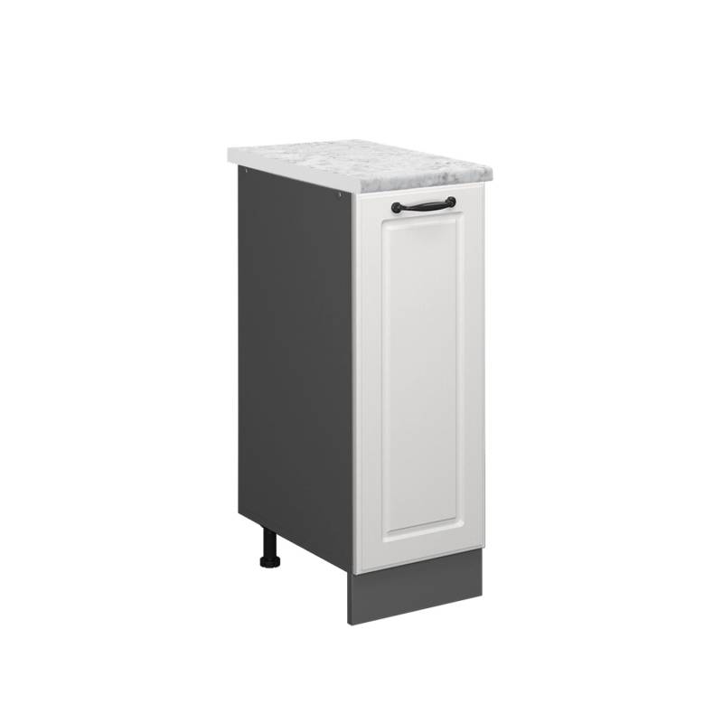 Vicco Apothekerunterschrank R-Line Medizinschrank für die Küche Weiß Landhaus 30 cm AP Marmor von Vicco