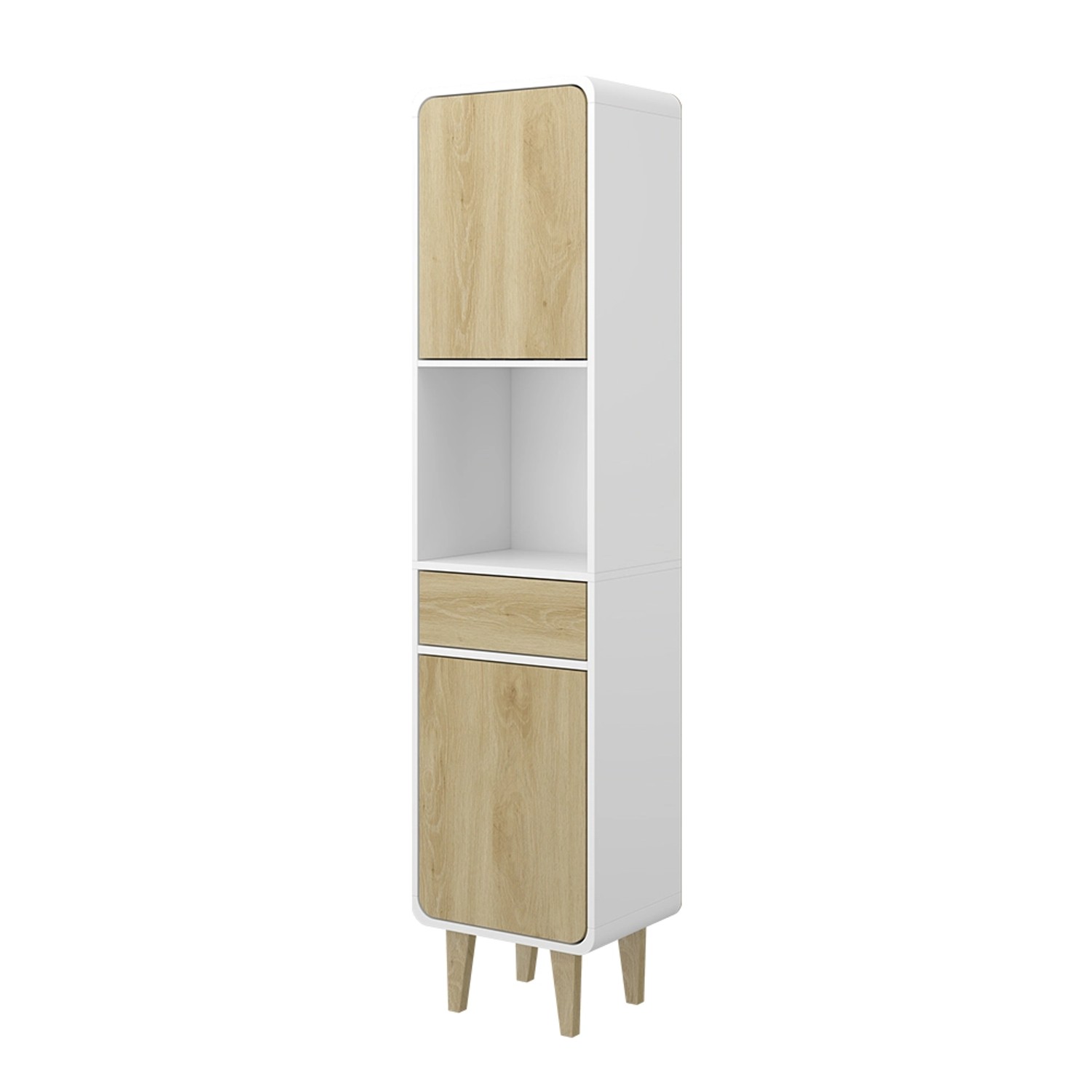 Vicco Badezimmermöbel Arla Weiß/Eiche 40 x 161 cm Vicco Badezimmermöbel Arla Weiß/Eiche 40 x 161 cm von Vicco