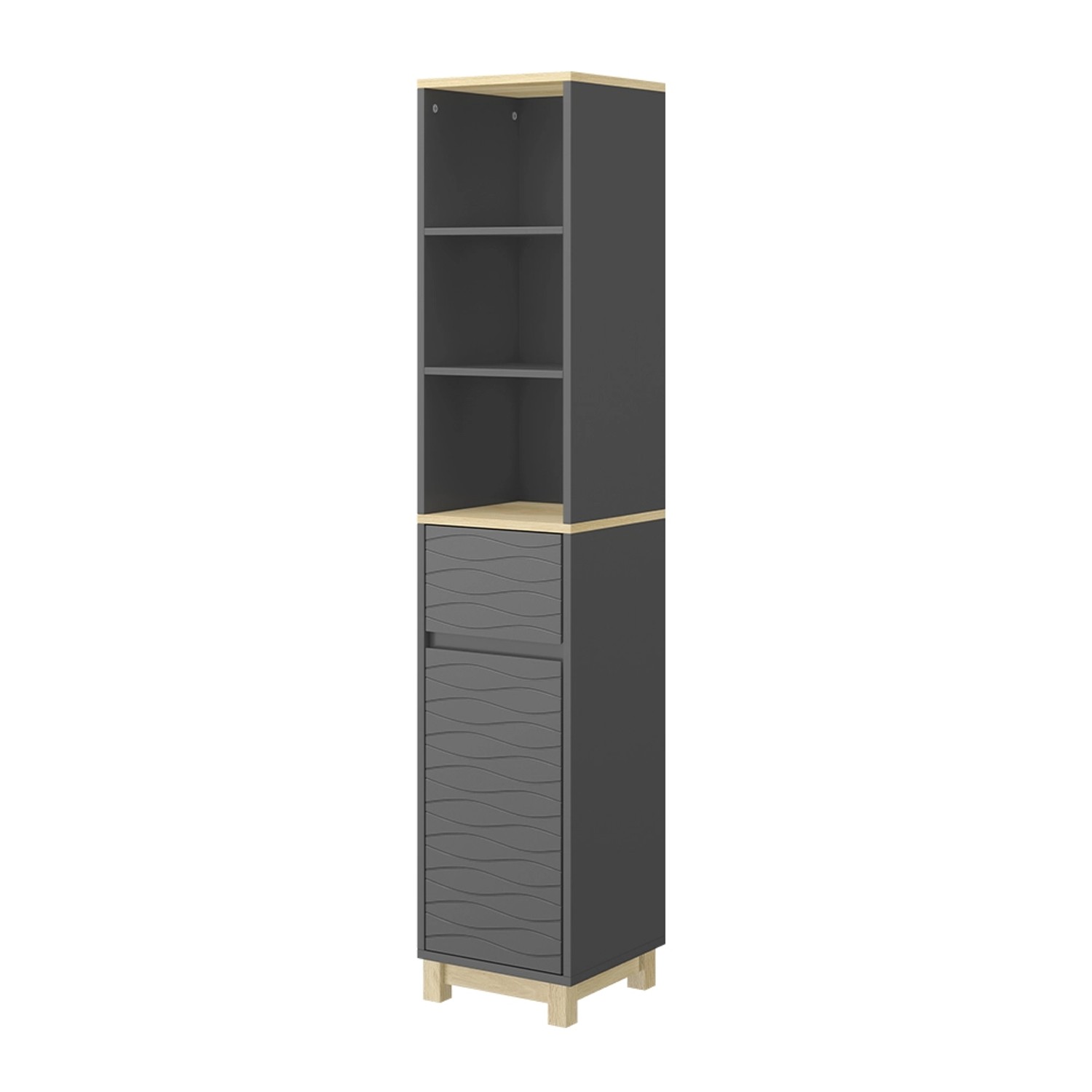 Vicco Badezimmermöbel Livia Anthrazit 30 x 152 cm mit Schublade Vicco Badezimmermöbel Livia Anthrazit 30 x 152 cm mit Schublade von Vicco