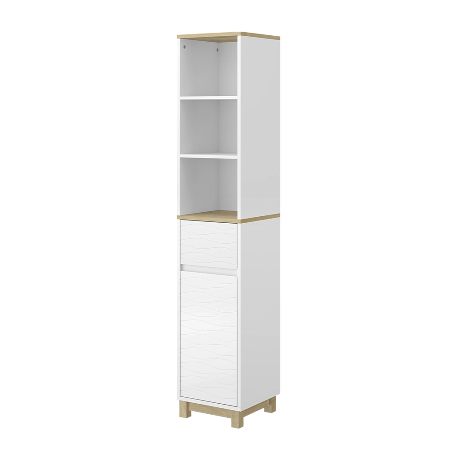 Vicco Badezimmermöbel Livia Weiß 30 x 151 cm mit Schubladen Vicco Badezimmermöbel Livia Weiß 30 x 151 cm mit Schubladen von Vicco
