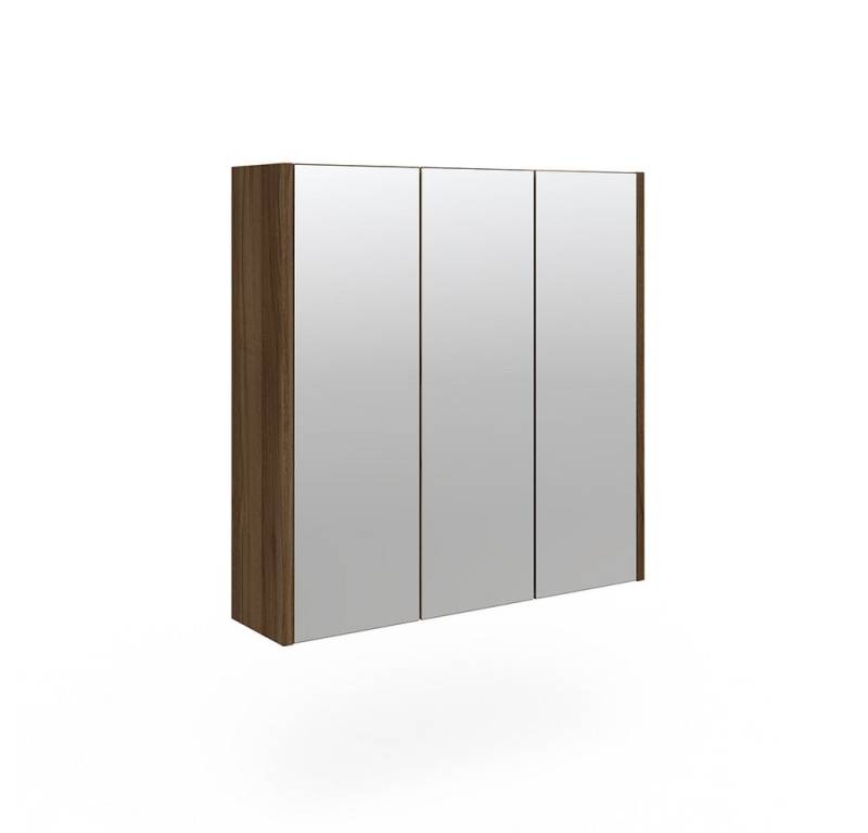 Vicco Badezimmerspiegelschrank Majest, Anthrazit Hochglanz/Nussbaum, 67 x 68 cm von Vicco