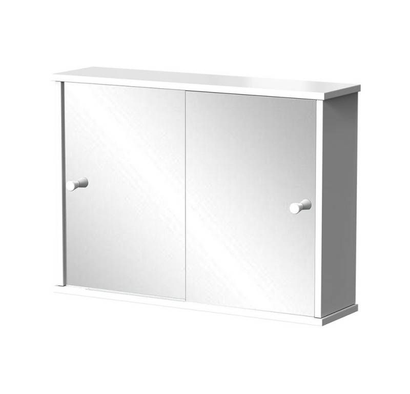 Vicco Badezimmerspiegelschrank Mireo, Weiß, 55 x 40 cm mit 2 Schiebetüren Vicco Badezimmerspiegelschrank Mireo, Weiß, 55 x 40 cm mit 2 Schiebetüren von Vicco