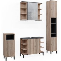 Vicco - Badmöbel-Set Aquis, Sonoma, 4 Teile Vicco - Badmöbel-Set Aquis, Sonoma, 4 Teile von Vicco