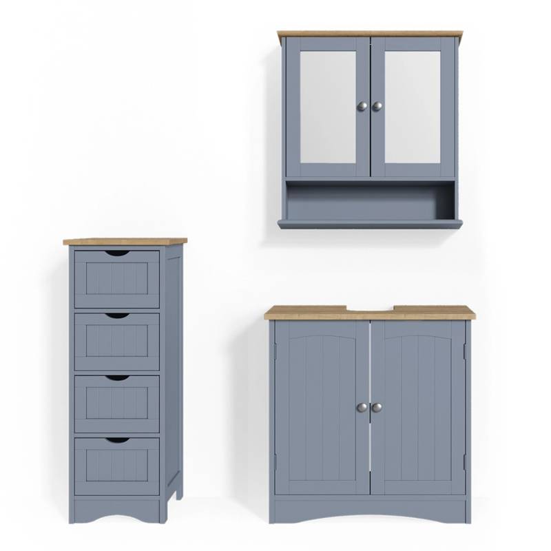 Vicco Badmöbel-Set Bianco Grau 3 Teile Vicco Badmöbel-Set Bianco Grau 3 Teile von Vicco