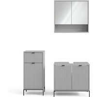 Vicco - Badmöbel-Set Eliza, Grau, 3 Teile von Vicco