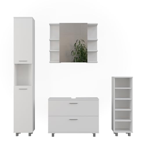 Vicco Badmöbel-Set Ilias, Weiß, 4 Teile Vicco Badmöbel-Set Ilias, Weiß, 4 Teile von Vicco