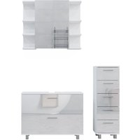 Vicco - Badmöbel-Set Ilias, Weiß Hochglanz, 3 Teile, mit Unterschrank 80 cm Vicco - Badmöbel-Set Ilias, Weiß Hochglanz, 3 Teile, mit Unterschrank 80 cm von Vicco