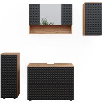 Vicco - Badmöbel-Set Irma, Anthrazit gepunktet, 4 Teile Vicco - Badmöbel-Set Irma, Anthrazit gepunktet, 4 Teile von Vicco
