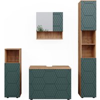 Vicco - Badmöbel-Set Irma, Grün, 4 Teile, mit Schubladenschrank und Hochschrank Vicco - Badmöbel-Set Irma, Grün, 4 Teile, mit Schubladenschrank und Hochschrank von Vicco