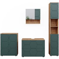 Vicco - Badmöbel-Set Irma, Grün, 4 Teile, mit Schubladenschrank und Midischrank Vicco - Badmöbel-Set Irma, Grün, 4 Teile, mit Schubladenschrank und Midischrank von Vicco