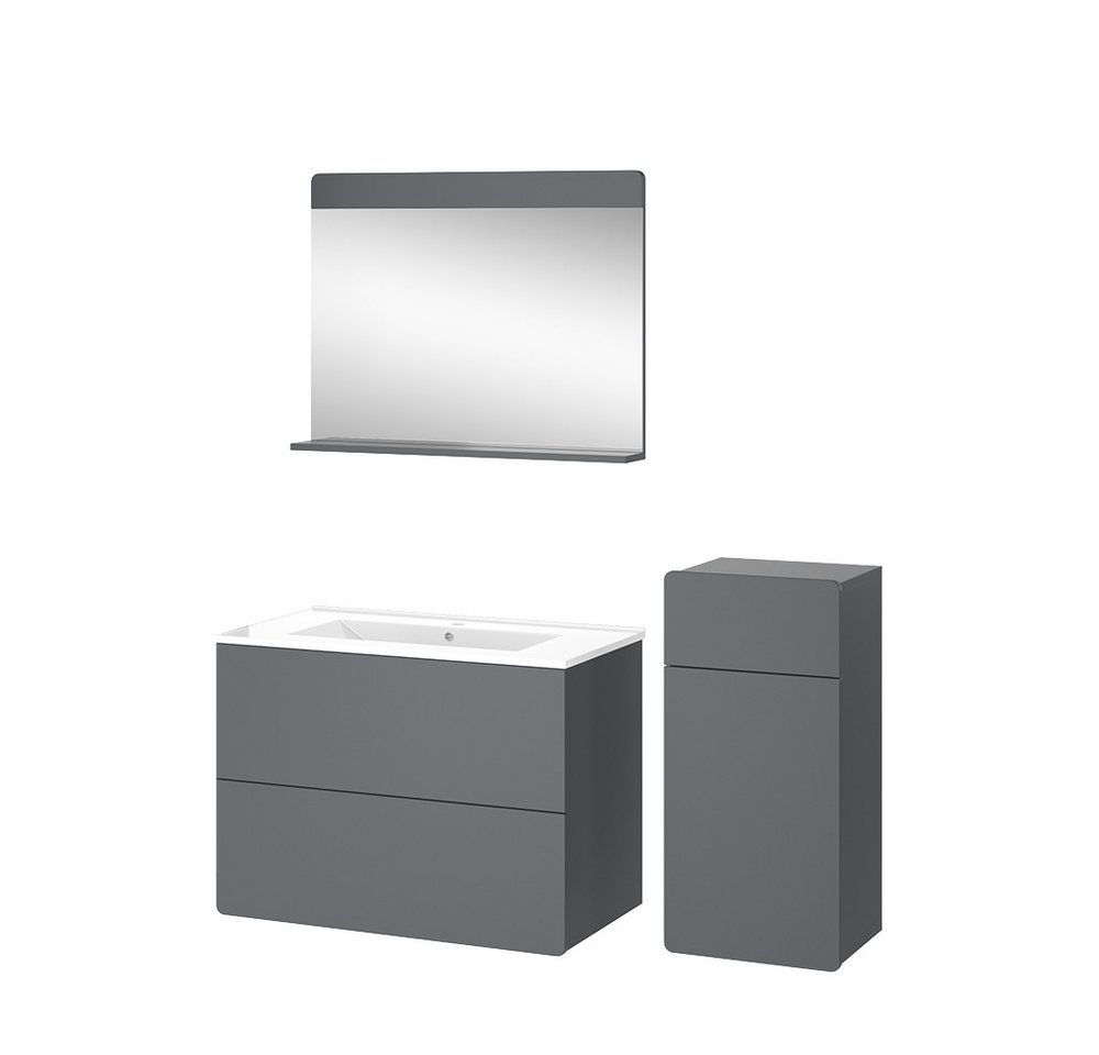 Vicco Badmöbel-Set Izan, 4 Teile mit Midischrank, (4-St., 4er Set) von Vicco
