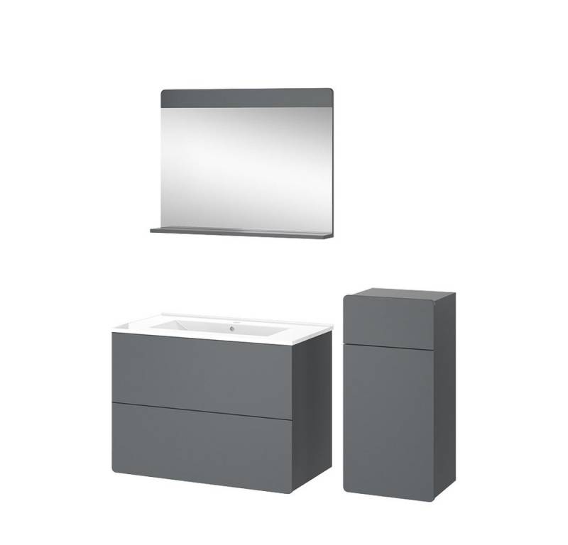 Vicco Badmöbel-Set Izan, 4 Teile mit Midischrank, (4-St., 4er Set) von Vicco
