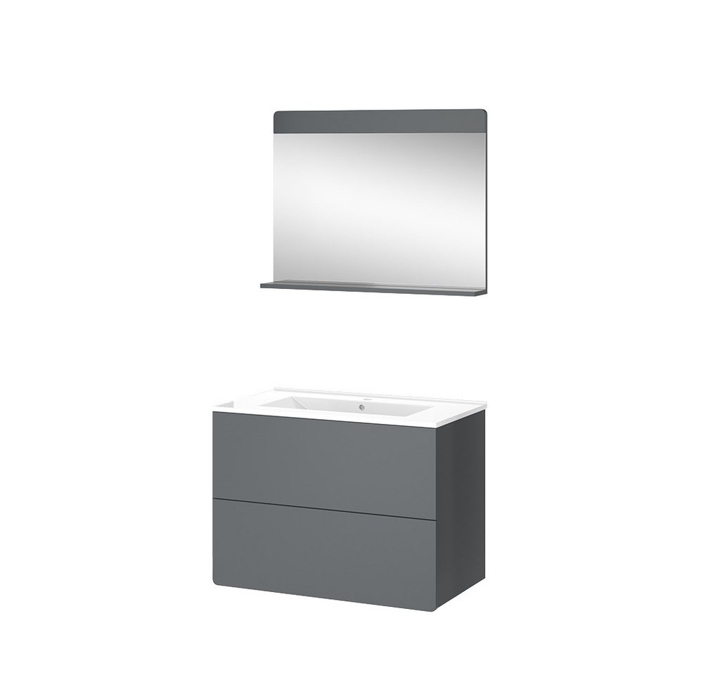 Vicco Badmöbel-Set Izan, Grau, 3 Teile, (3-St., 3er Set) von Vicco