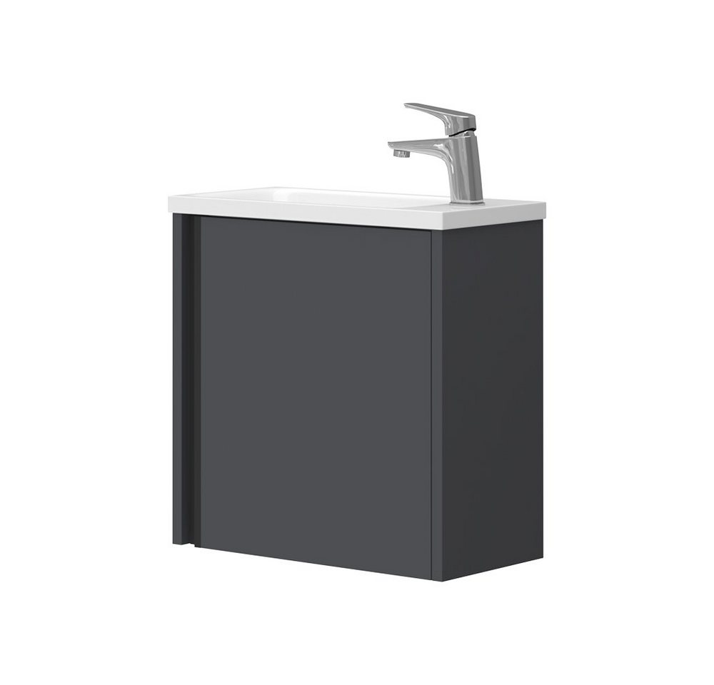 Vicco Badmöbel-Set Kleo, Anthrazit, 2 Teile, (2-St., 2er Set) von Vicco