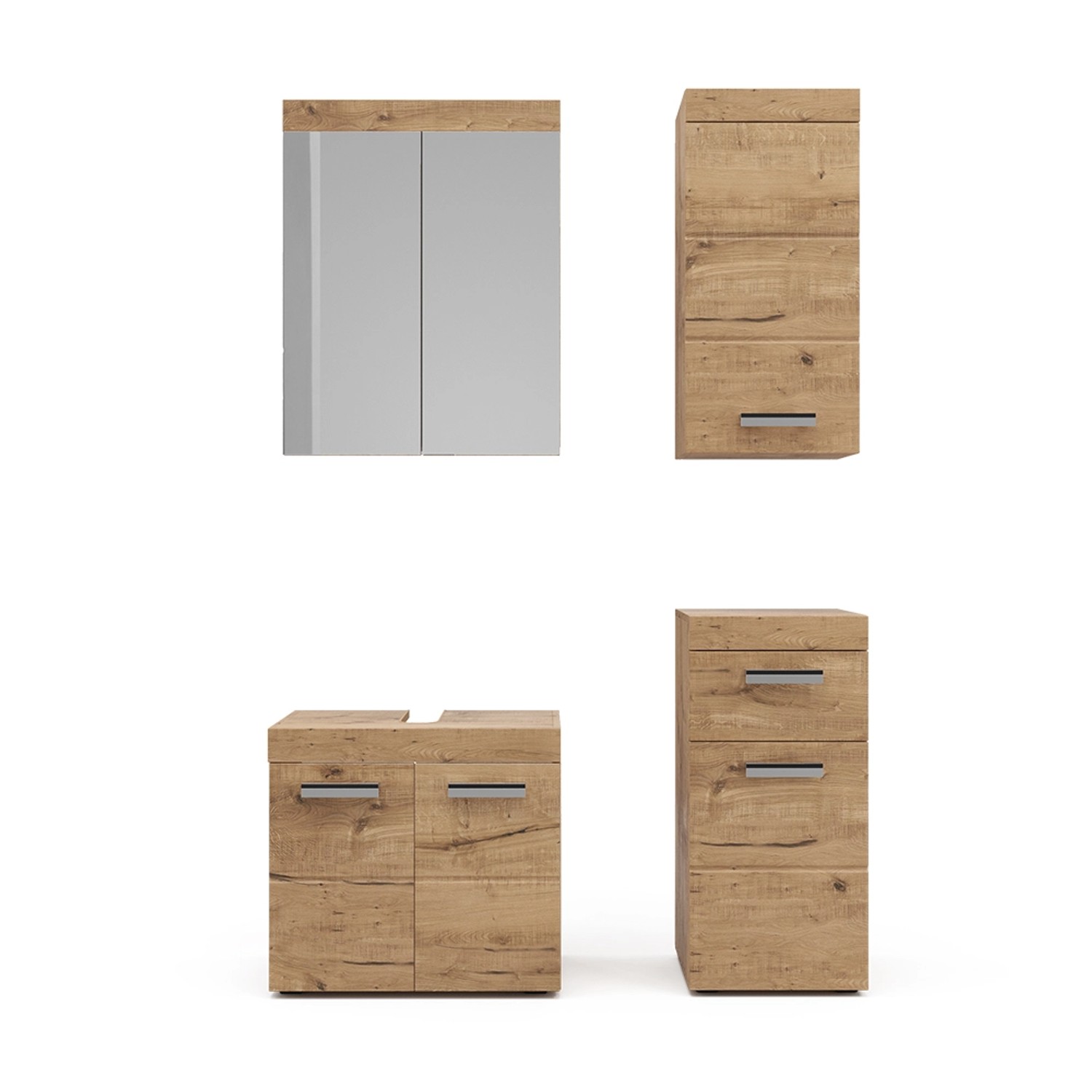 Vicco Badmöbel-Set Luna Eiche 4 Teile mit Hängeschrank Vicco Badmöbel-Set Luna Eiche 4 Teile mit Hängeschrank von Vicco