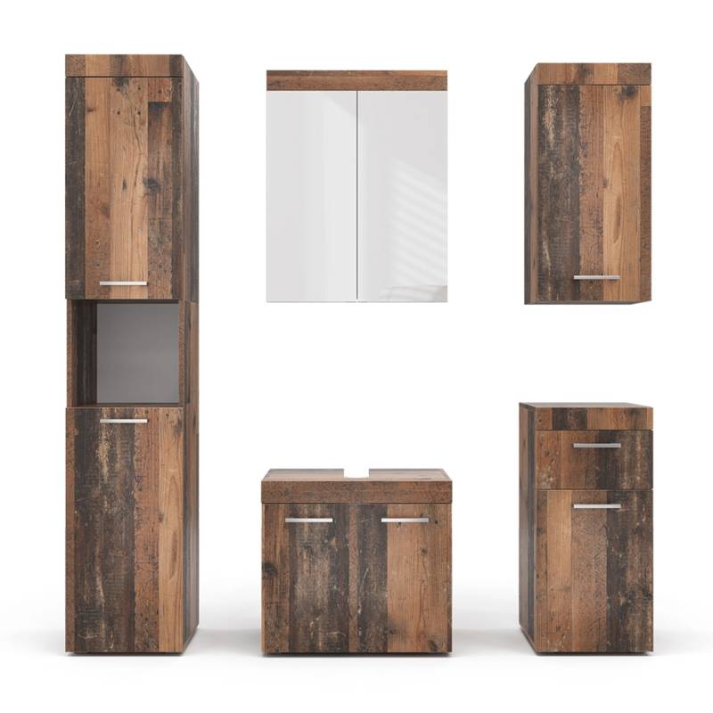 Vicco Badmöbel-Set Luna Oldstyle 5 Teile von Vicco