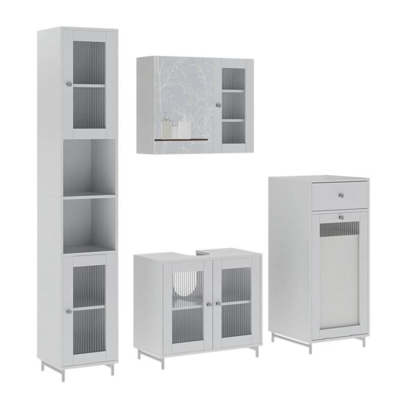 Vicco Badmöbel-Set Malte Weiß 4 Teile von Vicco
