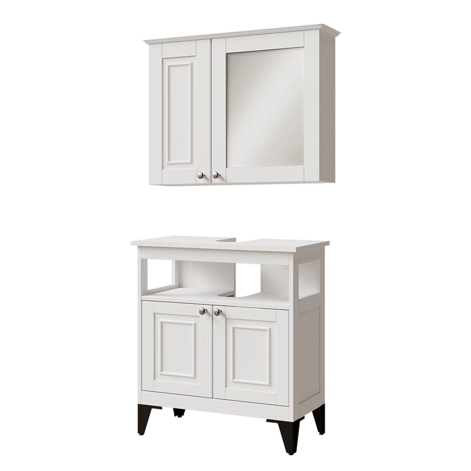 Vicco Badmöbel-Set Vanity Weiß 2 Teile von Vicco
