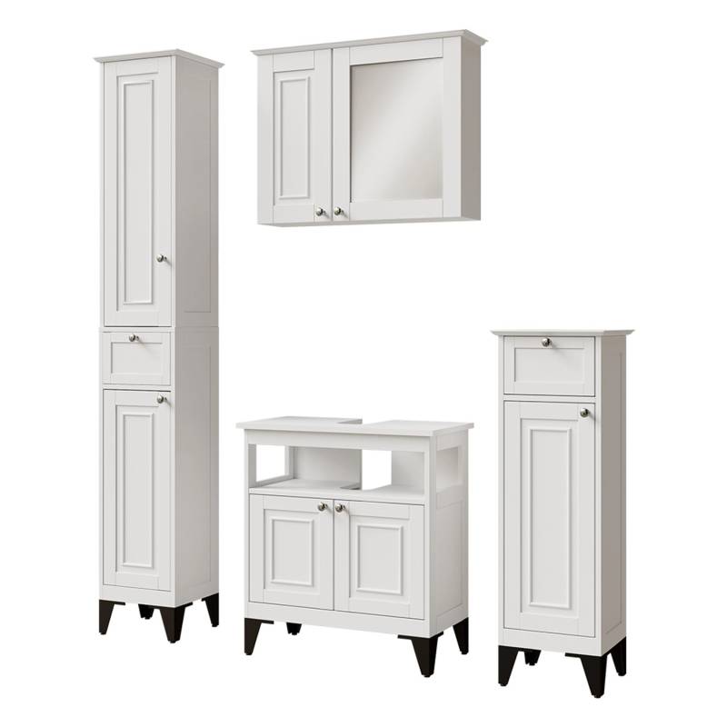 Vicco Badmöbel-Set Vanity Weiß 4 Teile von Vicco