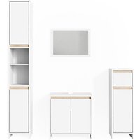 Badmöbel-Set Emma, Weiß/Sonoma, 4 Teile Vicco Badmöbel-Set Emma, Weiß/Sonoma, 4 Teile Vicco von Vicco
