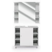 Vicco - Badmöbel-Set Fynn, Beton, 2 Teile Vicco - Badmöbel-Set Fynn, Beton, 2 Teile von Vicco