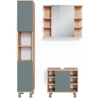 Vicco - Badmöbel-Set Fynn, Grün, 3 Teile, mit Hochschrank Vicco - Badmöbel-Set Fynn, Grün, 3 Teile, mit Hochschrank von Vicco