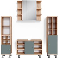 Vicco - Badmöbel-Set Fynn, Grün, 4 Teile, mit Midischränke Vicco - Badmöbel-Set Fynn, Grün, 4 Teile, mit Midischränke von Vicco