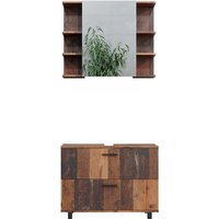 Vicco - Badmöbel-Set Ilias, Eiche rustikal, 2 Teile, Unterschrank 80 cm Vicco - Badmöbel-Set Ilias, Eiche rustikal, 2 Teile, Unterschrank 80 cm von Vicco
